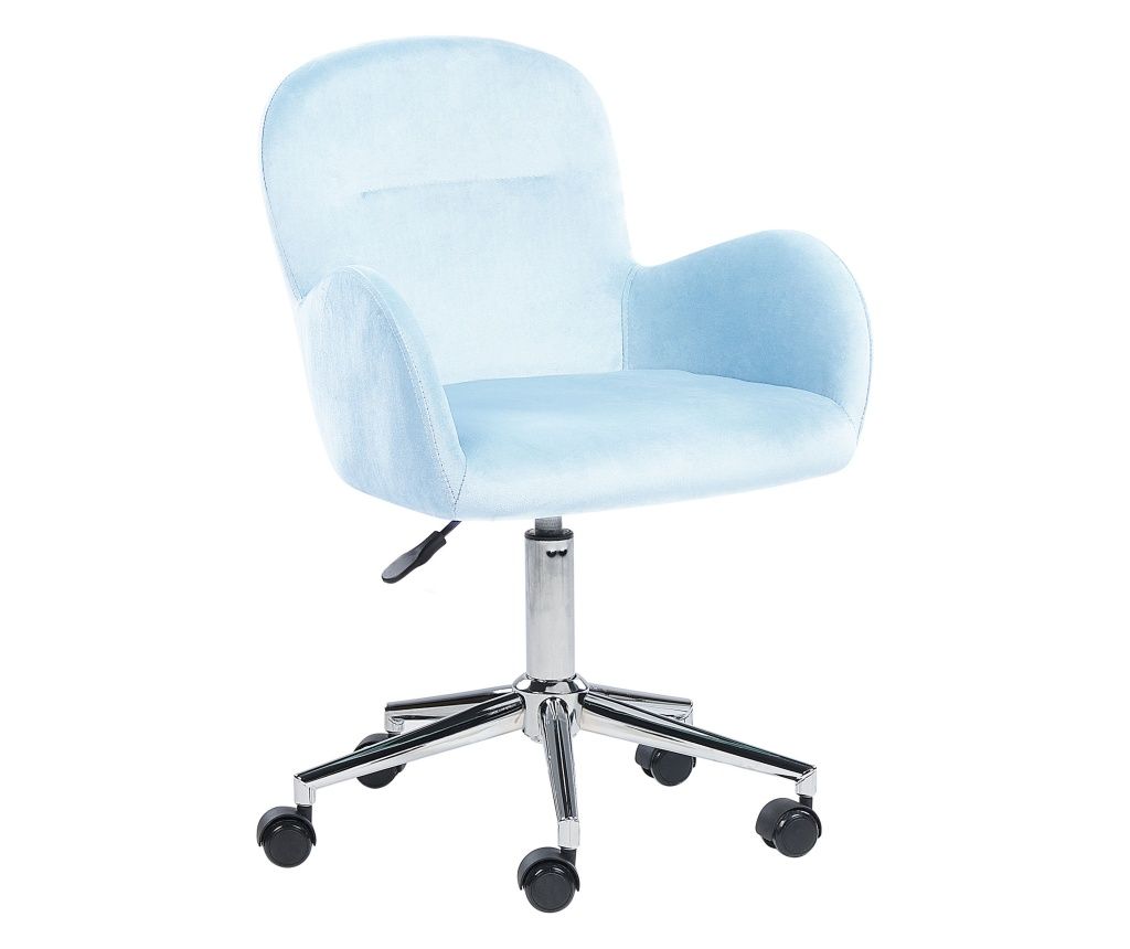 PRIDDY Office Chair Velvet Light Blue
