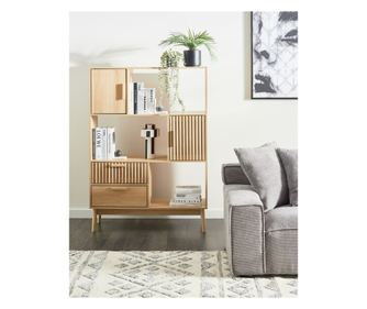 Unitate de rafturi LYNWOOD 140 cm Maro deschis