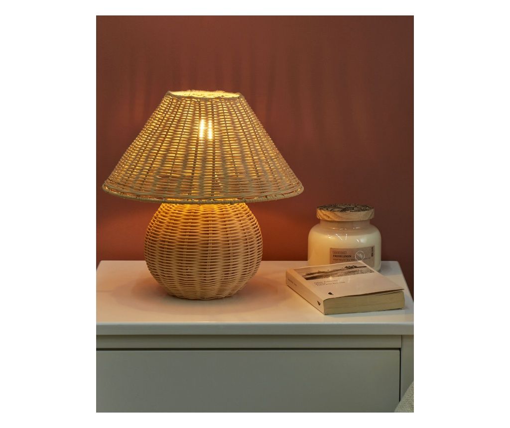 CINDER Table Lamp Rattan Natural