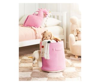 Coș pentru copii Unicorn NARROTI Bumbac Roz