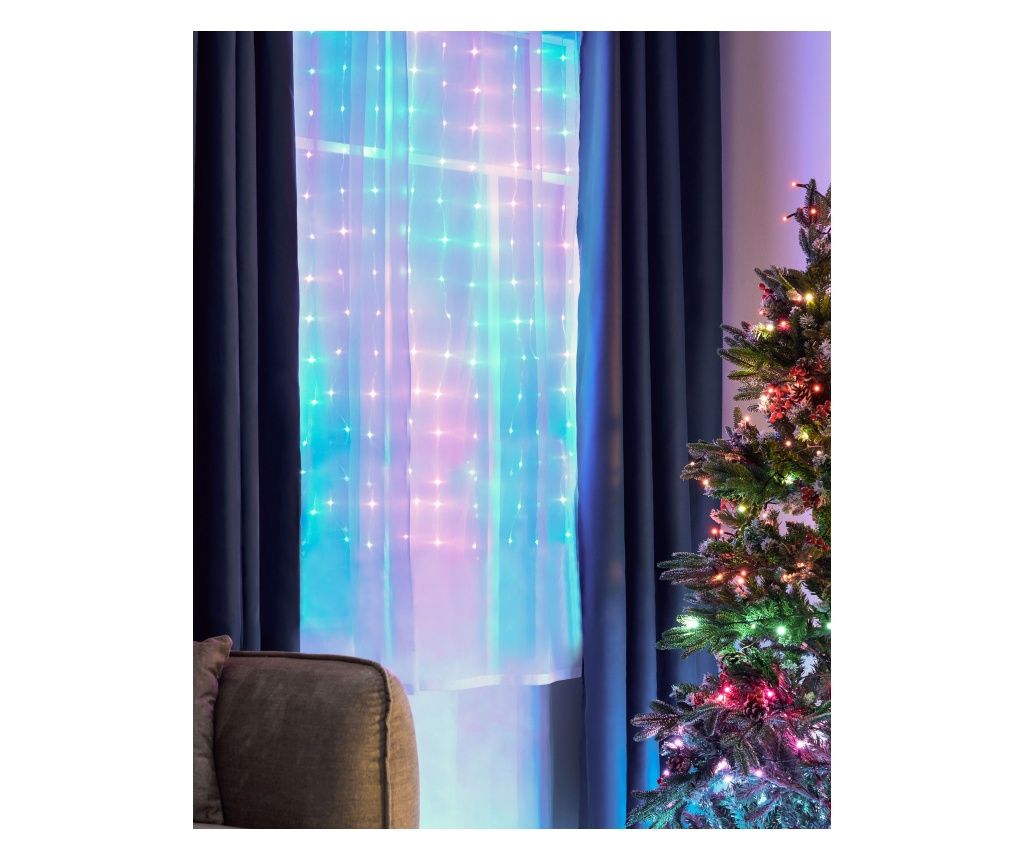 KULUSUK Smart LED Curtain Lights with App 150 x 320 cm Multicolor