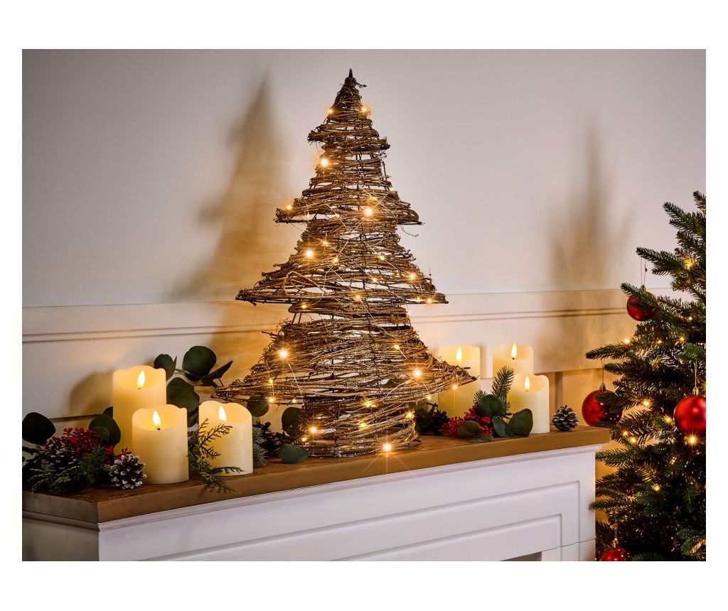 FURESO LED Christmas Tree Decoration 60 cm Natural