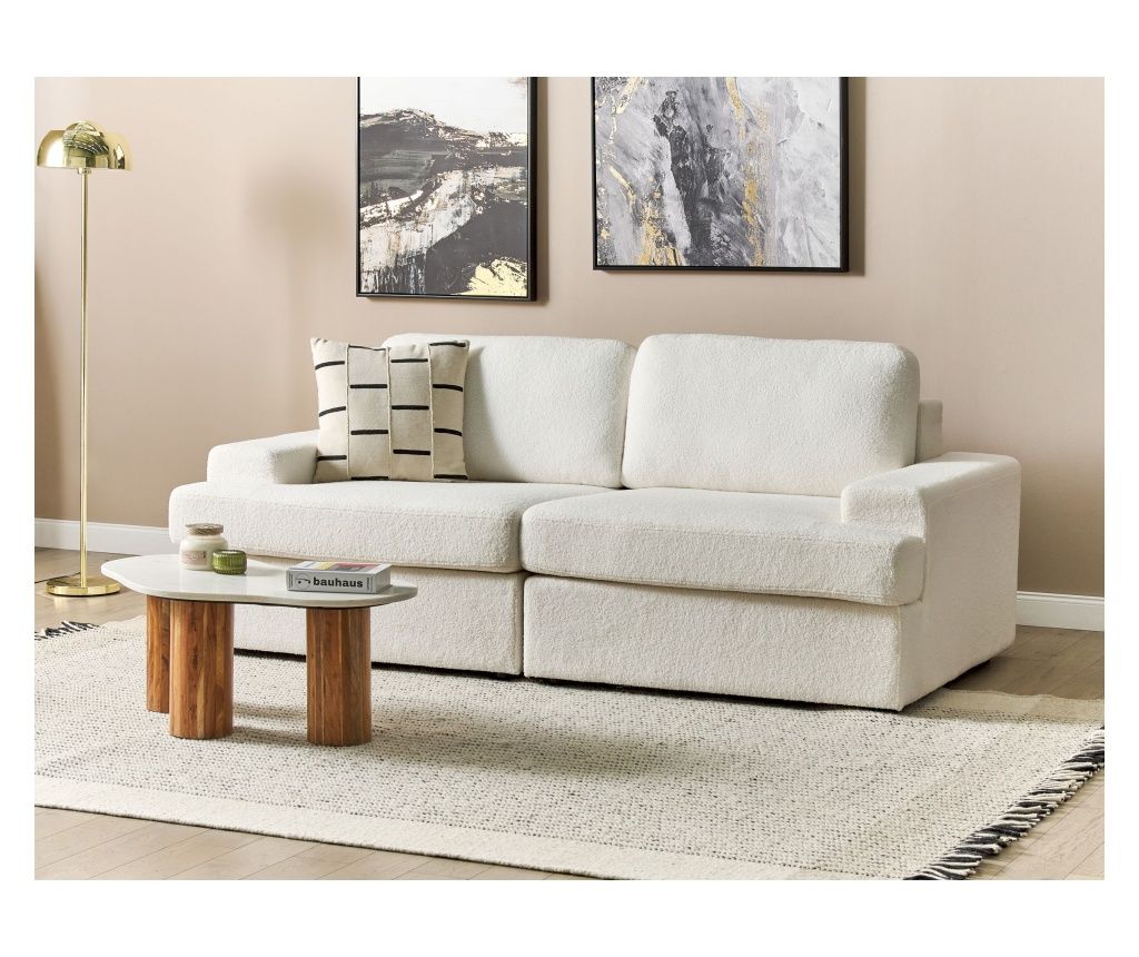 3-Seater Sofa ALLA Boucle Off-White