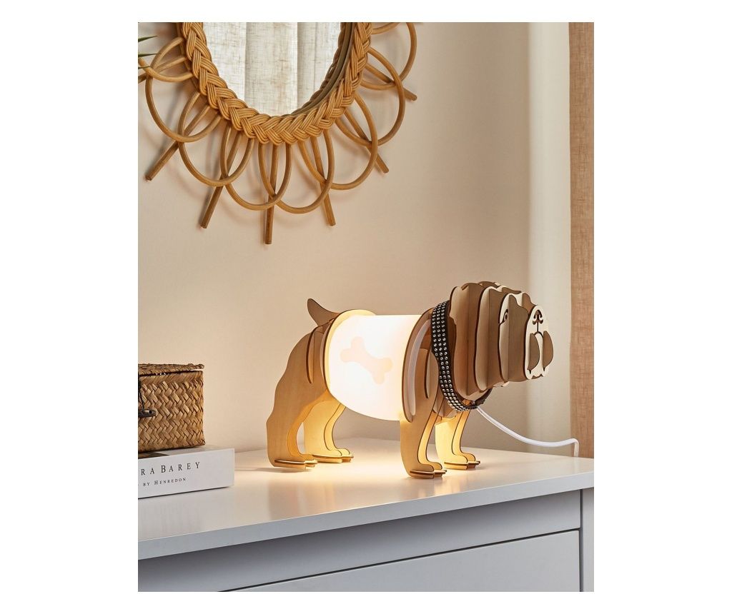 Lampă de masă Câine DOUCE Maro deschis