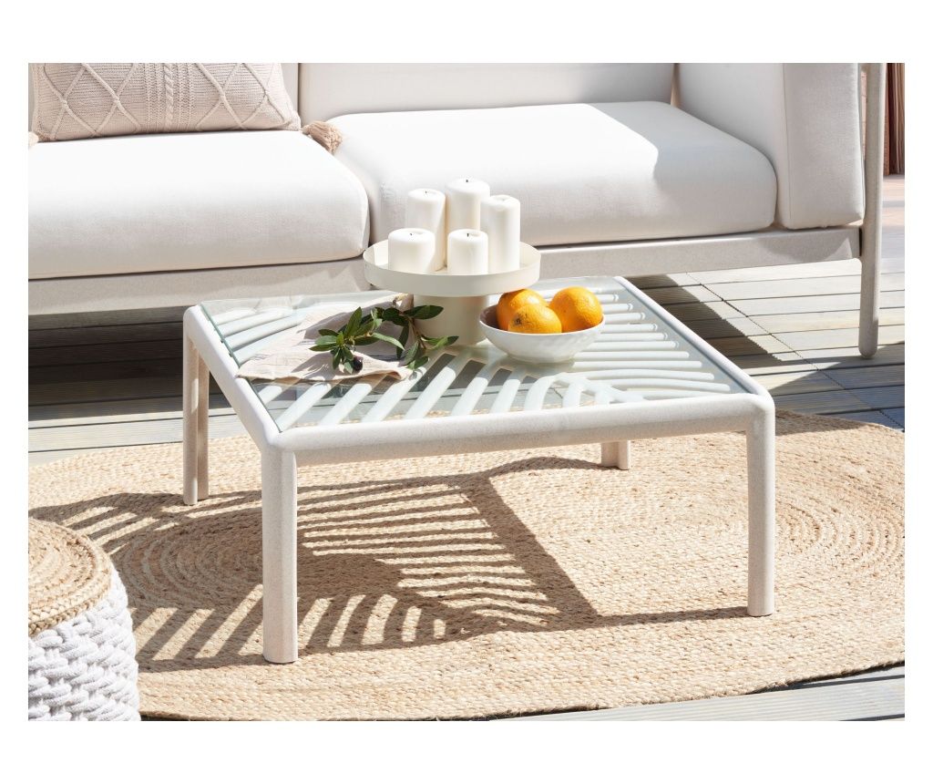FERRETTI Light Beige Garden Coffee Table