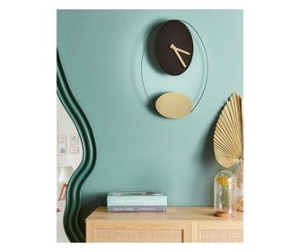 Ceas de perete MANIGOD 32 cm Metal Negru