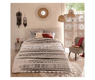 Masuta cafea octogonala Atmosphera Kumi, 44x38x40 cm, negru