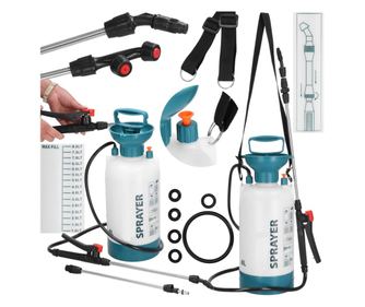 8 literes kézi permetező állítható lándzsával és 2 szórófejjel