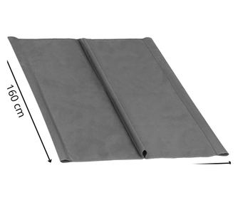 Plátěný potah na zahradní houpačku, 160x100 cm, šedý - voděodolný materiál