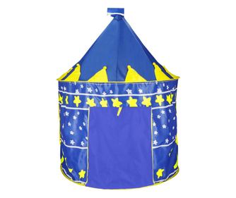 Cort Castel de joaca pentru copii, pliabil, 100x140 cm, albastru