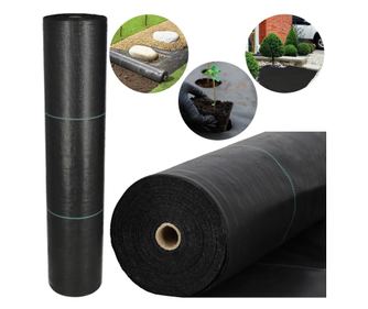 Агротекстил за мулчиране и контрол на плевели, UV филтър, 100 x 0.8 метра, 90g/m2, черен