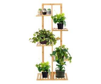 Stand de flori din lemn cu 6 etajere suport GA199, 102x40cm