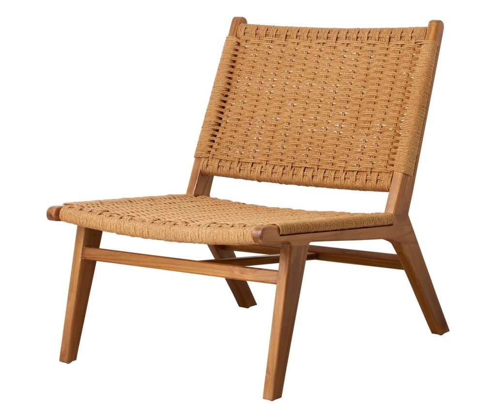 Klub fotel tíkfából, 62 cm