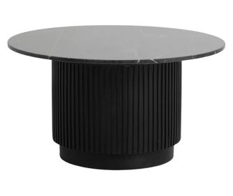 Stolić za kavu Erie mramor crni i crni 75 cm