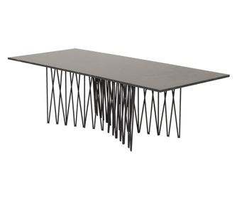 Stolić za kavu Stone mramor crni i crni 140 cm