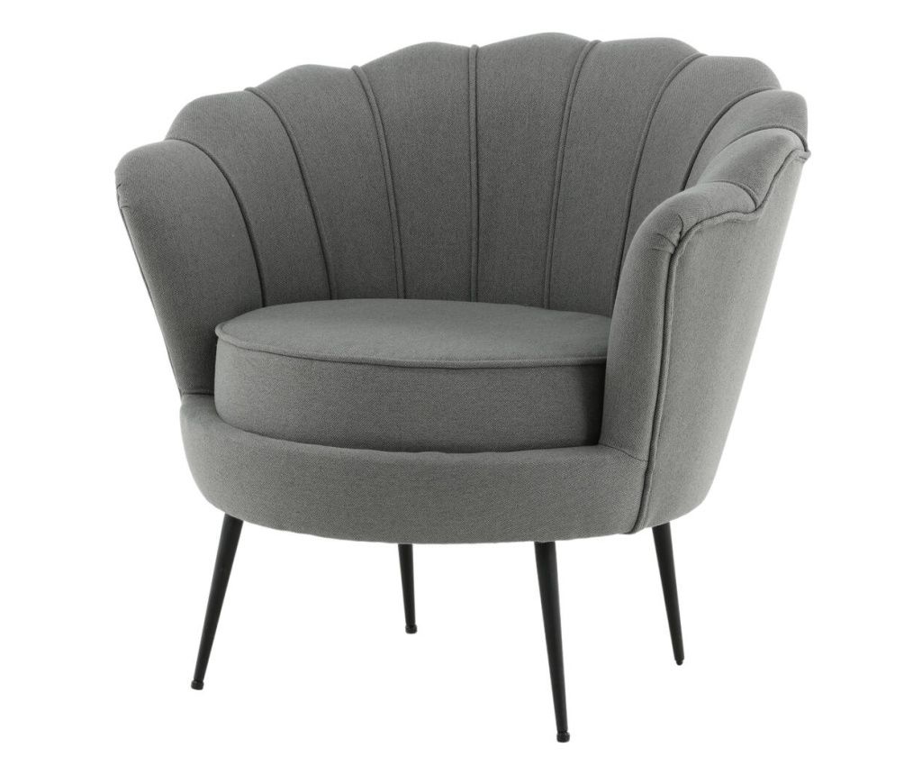 Fotoliu Calais Gri & Negru 83 cm