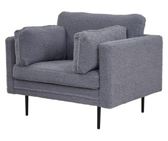 Armchair Boom szürke és fekete 110 cm