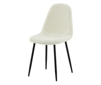 Étkezőszék Polar fehér és fekete 44 cm