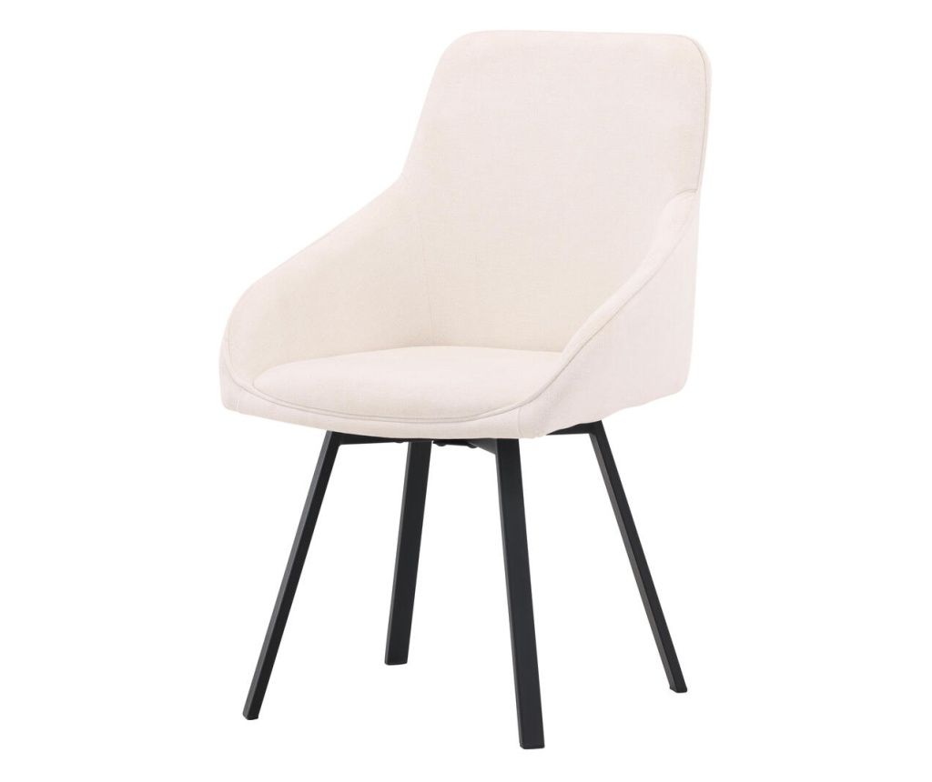 Dining Room Chair Rosie Beige & Black 55 cm