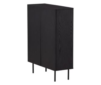 Bjorkon fekete tálalószekrény, 80 cm