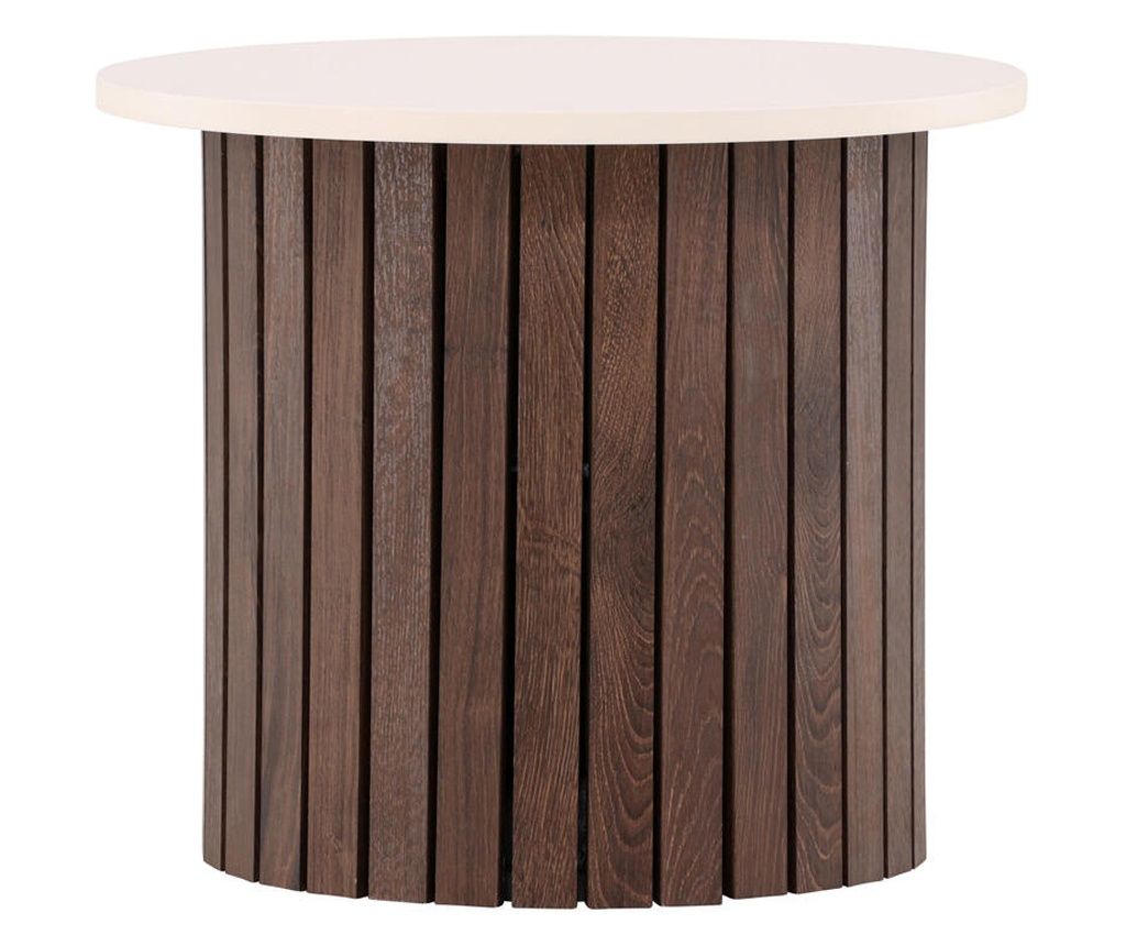 Side Table Visingso Beige & Brown 52 cm