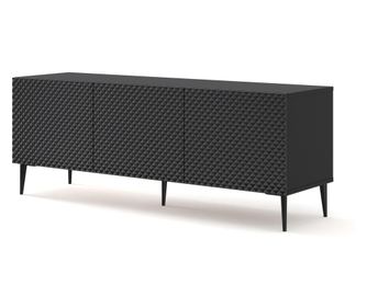 TV stalak Ravenna C crni i sjajno crni 150 cm