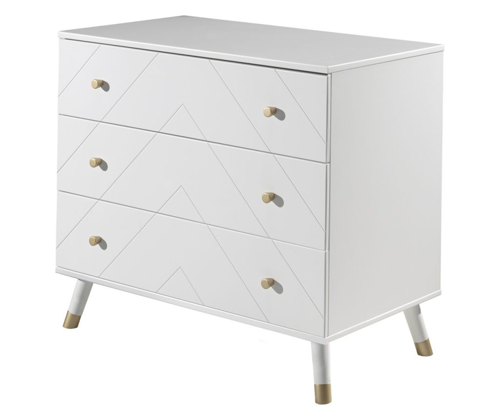 Billy fehér komód, 100 cm