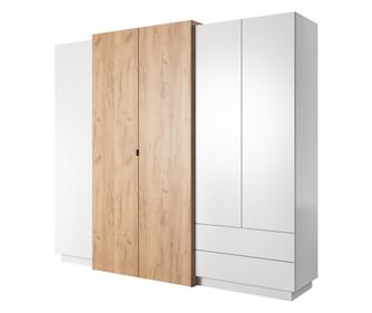 Gardrób 3D Fehér & Arany 230 cm