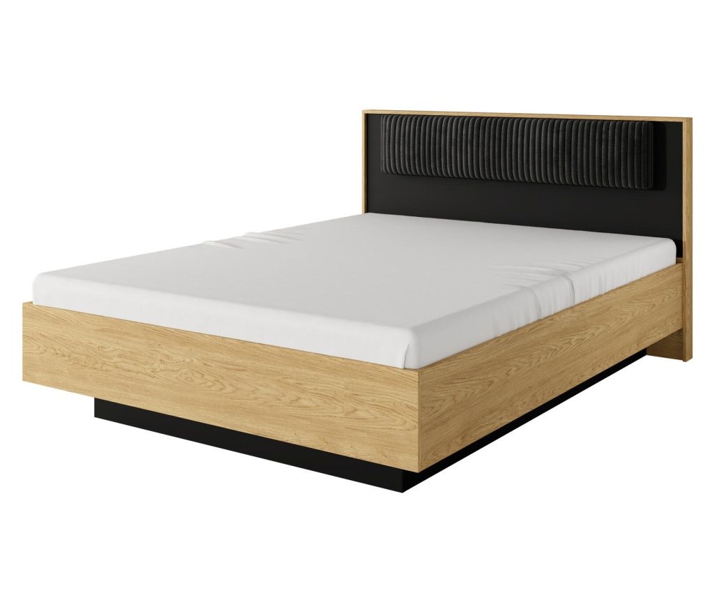 Ágykeret Baltic fekete 160x200 cm
