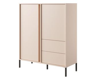 Dast Bézs és Fekete Tálalószekrény 103 cm