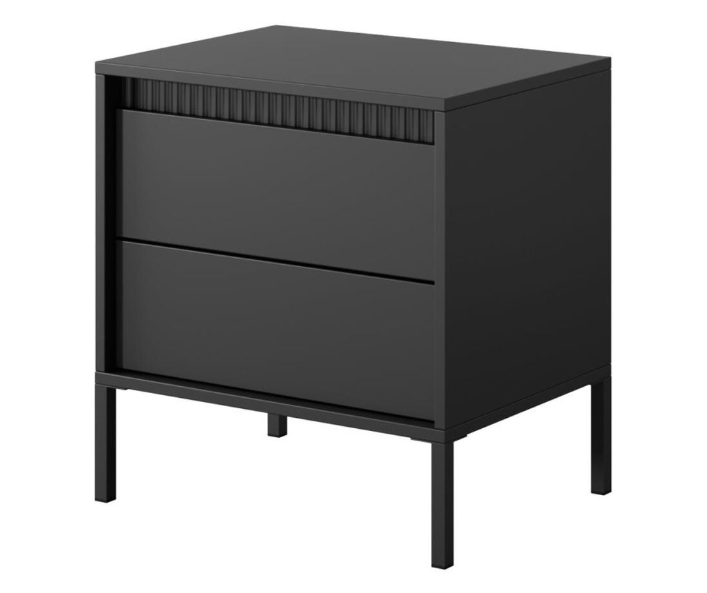 Noćni Ormarić Sensation Crni 54 cm