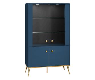 Skříňka Showcase Marine Blue & Gold 92 cm