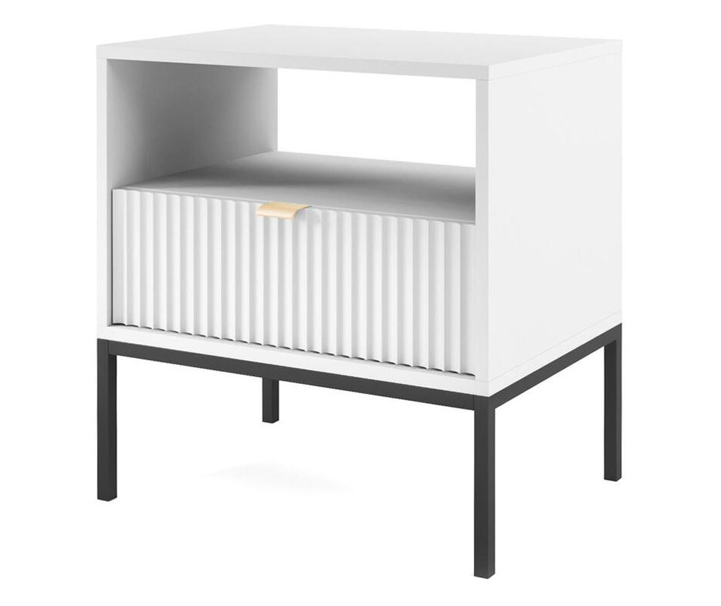 Avon éjjeliszekrény, fehér, 54 cm