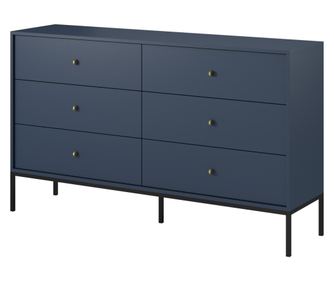 Komoda Mono mornarsko modra & črna 154 cm