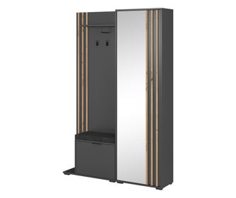 Nelly Előszobafal Grafit 131 cm