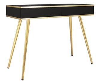 Konzolna mizica Oro črna in zlata 102 cm