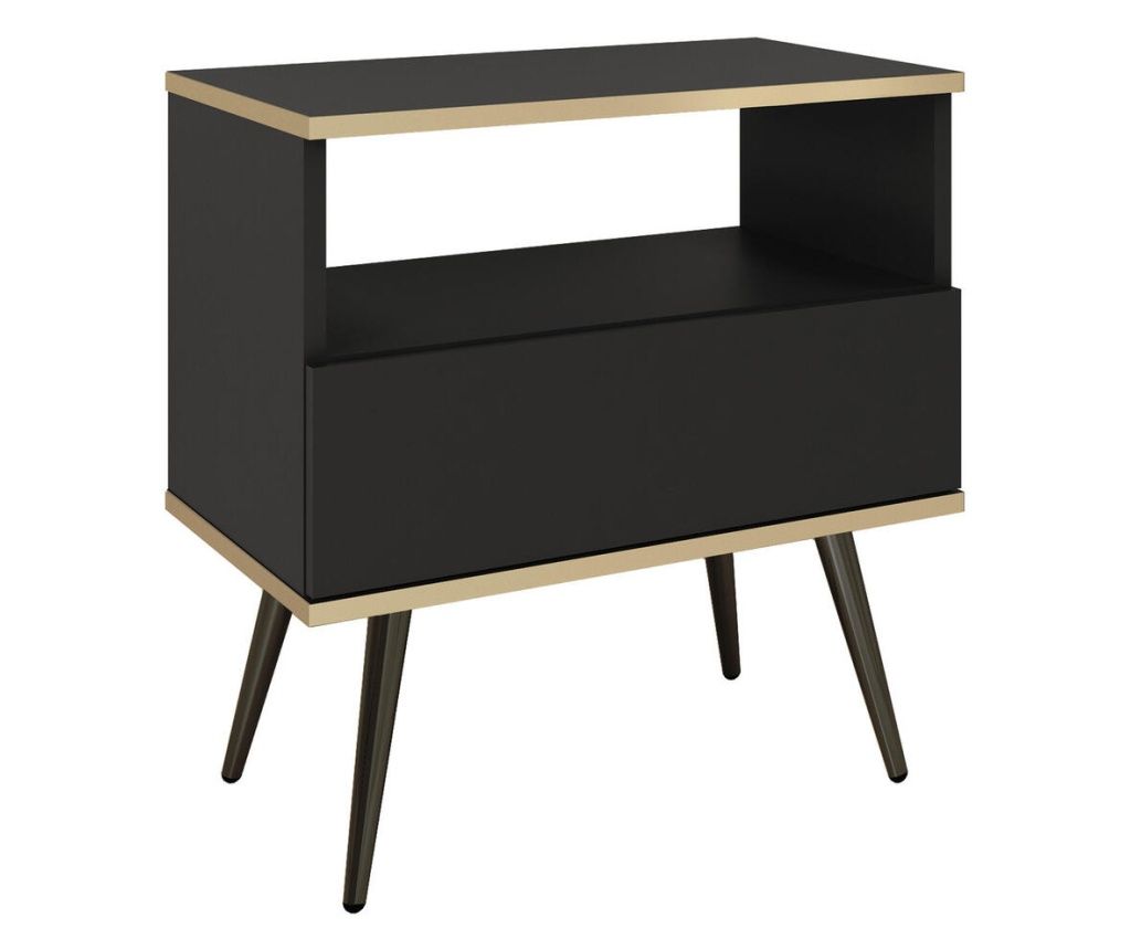 Noćni ormarić Oro Black 54 cm