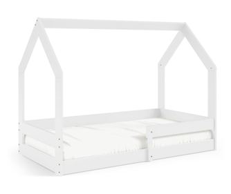 Детско легло къща Pola бяло 80X160 см