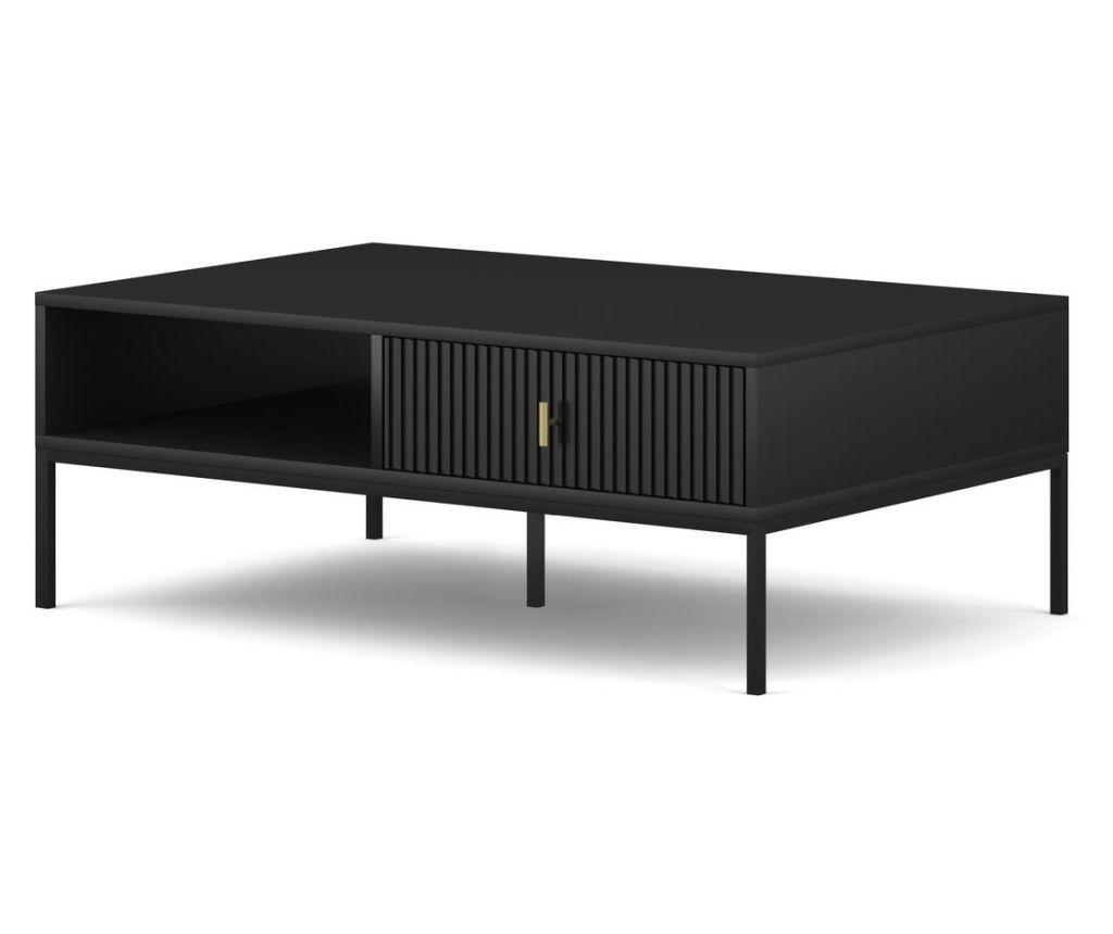 Klubska mizica Maggiore črna 104 cm