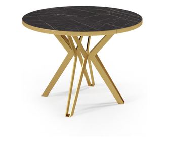 Blagovaonski stol Randi crni 100 cm