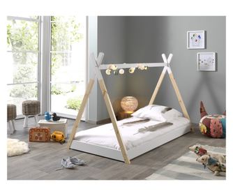 Krevet Kućica Tipi Bijeli 90X200 cm