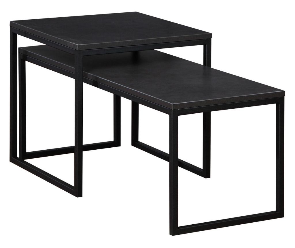 Dohányzóasztal Tony Fekete 50 cm