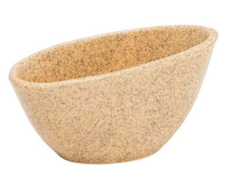 Keramična skleda 10 cm VILLARTE TETRIS TRB 10, asimetrična, krem