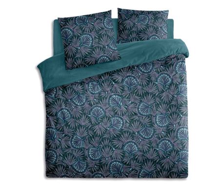 Спално бельо Eventail Blue, памук, 220x240 см