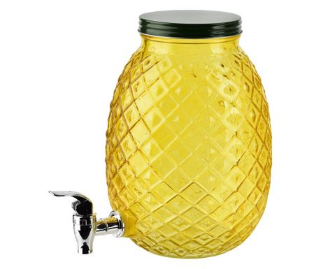 MODERN KITCHEN Steklen kozarec s pipo Ananas 4L