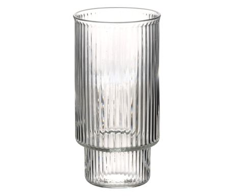 ELLA STRIPES Sada 4 sklenic 400ml Borosilikátové sklo 7x5.6x14cm