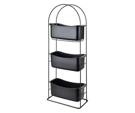DEA BLACK Raft cu 3 Nivele 27.5x13x73cm