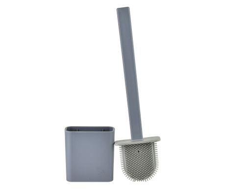 EDA SILICONE GREY Četka za WC Siva 10x4x36cm TPR