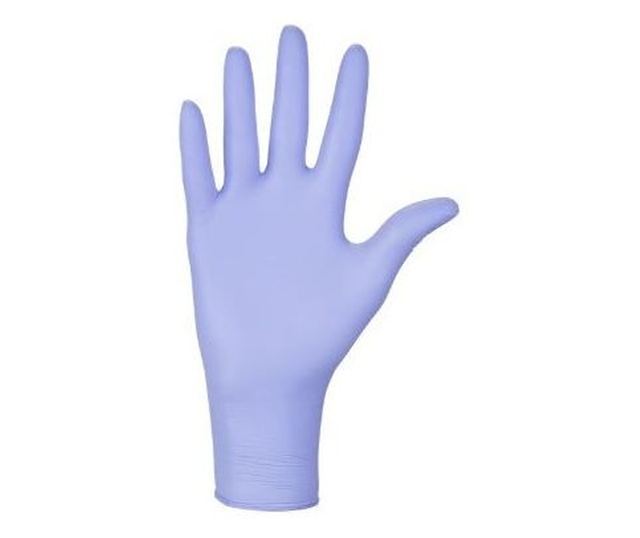 Manusi unica folosinta, Nitrylex Basic, fara pudra L Violet, 100 buc