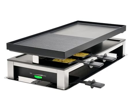 Plita grill/raclette 3in1, Solis, 1500 W, 10 persoane, negru